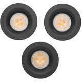 Eglo 902274 - set od 3 LED ugradnih kupatilskih svetala SALABATE LED/4,9W/230V prečnik 8,8 cm IP65 crna | Eponuda.com