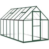  Staklenik s okvirom zeleni 334 x 169 x 195 cm aluminijski | Eponuda.ba