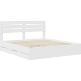  Krevetna konstrukcija Bijelo 200 x 200 cm Inženjersko Drvo | shoptok.hr