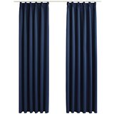 Furnova Zatemnitvene zavese z obešali 2 kosa modre 140x225 cm, (21918434) | Shoptok.si
