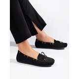 Shelvt Women's black suede loafers Cijene