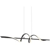QAZQA Dizajnerska viseča svetilka črna 110cm vklj. LED 3-stopenjsko zatemnjevanje - Wokkel | Shoptok.si