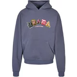 MT Upscale Sweater majica 'Drama I choose' golublje plava / roza / crna / bijela