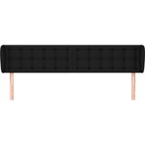  Uzglavlje s ušima crno 163x23x78/88 cm od tkanine | shoptok.hr