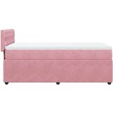 Box spring krevet s madracem ružičasti 90x190 cm baršunasti | shoptok.hr
