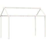vidaXL Krov za dječji krevet bijeli 217x85,5x154 cm masivna borovina | shoptok.hr