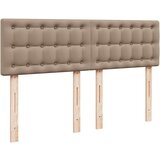 vidaXL otoman krevet s madracima i LED 140x200cm umjetna koža - Boja cappuccina 140 x 200 cm | shoptok.hr