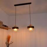  LED luster na sajli VOLTA 2xE27/15W/230V crna/roze zlato | Eponuda.com