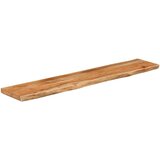 vidaXL Stenska polica 90x20x2,5 cm pravokotna akacija naraven rob | Shoptok.si