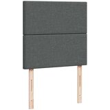 vidaXL Box spring postelja z vzmetnico temno siva 100x200 cm blago | Shoptok.si