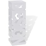 Bijeli Pravokutni Stalak Držač za Kišobrane i Štapove 48,5 cm | shoptok.hr