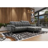 XORA sedežna garnitura, šenilja temno siva | Shoptok.si