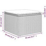  6-dijelni set vrtnih sofa od poliratana s jastucima crni | shoptok.hr