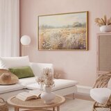  Plakat Impressionist meadow – field landscape in a pastel colour palette 90x60 Zlatni okvir | shoptok.hr