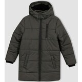 Defacto Boy Plush Lined Hooded Long Coat | shoptok.hr