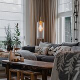 QAZQA Art Deco viseča svetilka zlata s steklom - Laura Cene