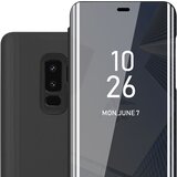 Cadorabo CASE, združljiv s Samsungom v turmalinski črni barvi - prozorno za zaščito z ogledalom z ogledalom s funkcijo stojala 360 stopinj zaščita, (20570142) | Shoptok.si