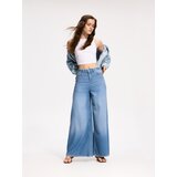 Reserved Wide leg traperice - plavo | shoptok.hr