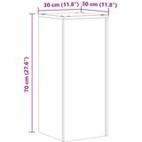  Stalci za biljke 2 kom 30 x 30 x 70 cm konstruirano drvo | shoptok.hr
