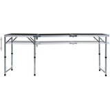  Sklopivi stol za kampiranje sivi aluminijski 180 x 60 cm | shoptok.hr