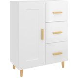 The Living Store Komoda visok sijaj bela 69,5x34x90 cm inženirski les - Komoda, (21503383) | Shoptok.si