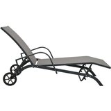 In Ležalnik 2 kosa z mizico tekstil in jeklo | Shoptok.si