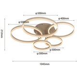 Lesnina XXXL STROPNA LED-SVETILKA Ravello 70 W/8000 lm/3000 K/230 V/ | Shoptok.si