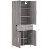 Visoka komoda siva sonome 69,5x34x180 cm od konstruiranog drva | shoptok.hr