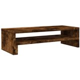 vidaXL Stojalo za monitor dimljeni hrast 54x22x15 cm inženirski les | Shoptok.si