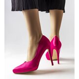 Gemre Pink satin women's high heels Slije | shoptok.hr