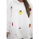 Kesi Insulated sweatshirt with ecru strawberry motif | shoptok.hr