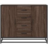 vidaXL Komoda smeđi hrast 92x35x76 cm izrađeno drvo | shoptok.hr