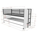 Vipack Pograd/z dodatnim ležiščem otroška postelja z letvenim dnom 90x200 cm v naravni barvi Sam – | Shoptok.si
