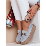 DStreet Mokasyny damskie na platformie LOFELIS niebieskie | shoptok.hr