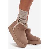 Big Star Women's Snow Boots On Platform With Stitching | ePonuda.com