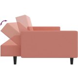  Dvosjed na razvlačenje ružičasti baršunasti | shoptok.hr