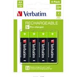 Verbatim Punjive baterije AA 2500 mAh, pakovanje 4 komada u