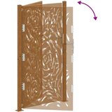 vidaXL Vrtna vrata 105x180 cm otporni čelični plameni dizajn | shoptok.hr