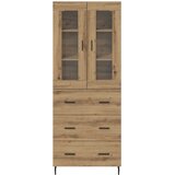  Highboard 2 kom. Umjetnički hrast 69,5 x 34 x 180 cm | shoptok.hr