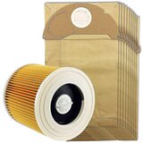 INORCO Združljivo s filtrom sesalnika Karcher Wet&dry Wd2 in 10 vrečkami za prah, (21849184) Cene