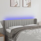  LED uzglavlje svjetlosivo 147x16x78/88 cm od tkanine | Eponuda.ba