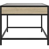  Stolić s beskonačnim LED svjetlima boja hrasta 70 x 50 x 41 cm | shoptok.hr