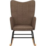  Stolica za ljuljanje od tkanine smeđa | shoptok.hr