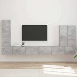  Namestitev na steno 6 pcs Betonsko siva - - Siva - 78.74 - 98 x 31 x 29,5 cm - 2025-vidaXL-Uvoz_2 | Shoptok.si