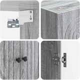  Ormar za montažu na zid Siva Sonoma 59 x 31 x 60 cm | Shoptok.si