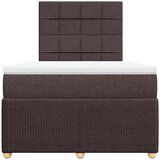  Krevet box spring s madracem tamnosmeđi 120 x 190 cm od tkanine | shoptok.hr