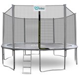  INLEA PREMIUM Jump Trampolin 430 cm s vanjskom zaštitnom mrežom - siva | shoptok.hr