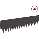  Ograda oko Travnjaka 10 pcs 103 x 25 cm metal Crna | shoptok.hr
