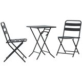 Bistro set za vrt 3 pcs Čelik | shoptok.hr