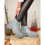 Resti Women's flat heeled boots in blue Alussady | ePonuda.com